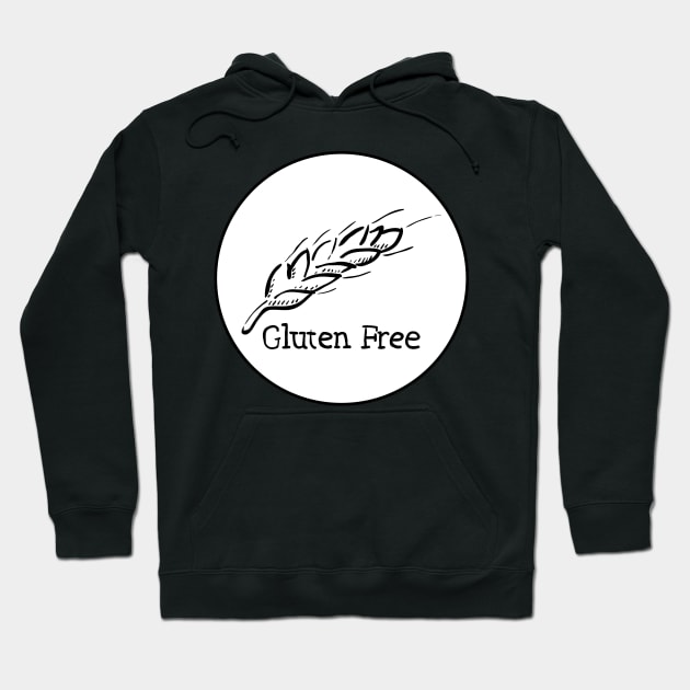 Gluten Free Hand Drawn Wheat Hoodie by glutenfreegear